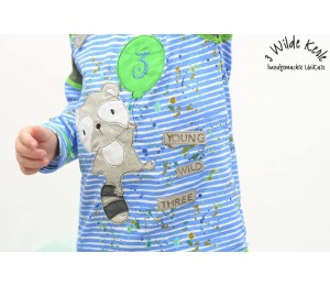 Stickserie - Waschbär Geburtstagszahlen Maxi Set